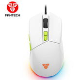 FANTECH PHANTOM II VX6 RGB Optical Wired (White) Gaming Mouse, 7200 DPI, 7 Programmable Buttons | PHANTOM II VX6 | - CompuMe